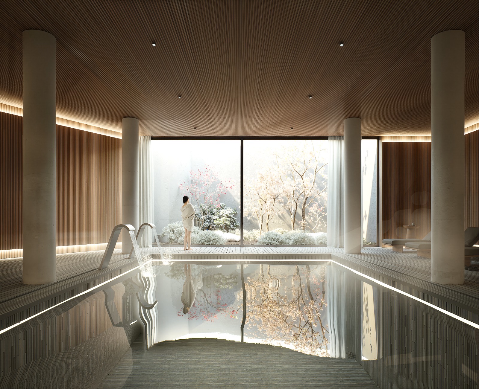 Wellness-Innenpool und Spa